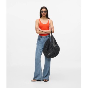 Karl Lagerfeld Summery Woven Hobo Black Τσάντα