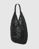 Karl Lagerfeld Summery Woven Hobo Black Τσάντα