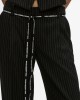 Karl Lagerfeld Jeans Pinstripe Tailored Yarn Mid-rise Παντελόνι