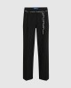 Karl Lagerfeld Jeans Pinstripe Tailored Yarn Mid-rise Παντελόνι