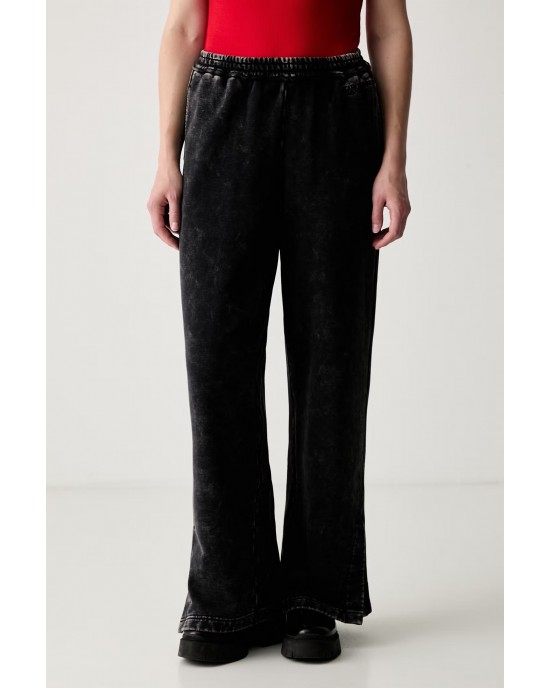 Karl Lagerfeld Jeans Washed Black Sweatpants Παντελόνι