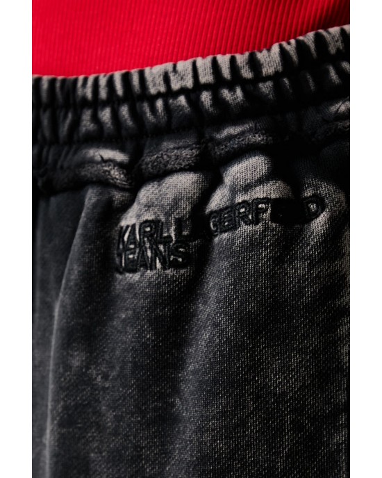 Karl Lagerfeld Jeans Washed Black Sweatpants Παντελόνι