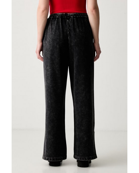 Karl Lagerfeld Jeans Washed Black Sweatpants Παντελόνι