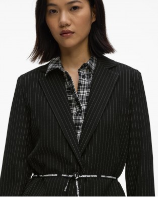 Karl Lagerfeld Jeans Pinstripe Yarn Σακάκι