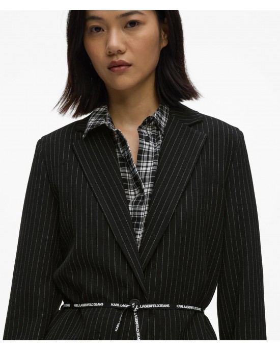 Karl Lagerfeld Jeans Pinstripe Yarn Σακάκι