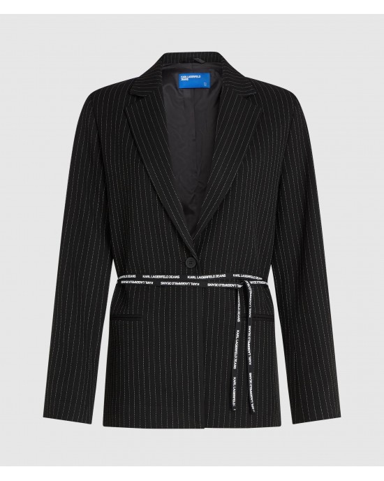 Karl Lagerfeld Jeans Pinstripe Yarn Σακάκι