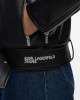 Karl Lagerfeld Jeans Faux-leather & Denim Washed Dark Τζάκετ