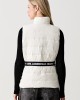 Karl Lagerfeld Jeans Light Padded Logo Vest White Μπουφάν