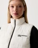Karl Lagerfeld Jeans Light Padded Logo Vest White Μπουφάν