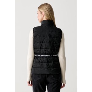 Karl Lagerfeld Jeans Light Padded Logo Vest Black Μπουφάν