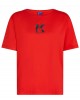 Karl Lagerfeld Jeans Regular Fit K Logo T-shirt High Risk Red Μπλούζα
