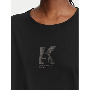 Karl Lagerfeld Jeans Regular Fit K Logo T-shirt Black Μπλούζα