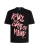 Karl Lagerfeld Jeans Regular Fit Karl Quote T-shirt Black Μπλούζα