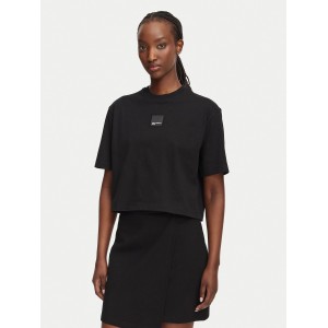 Karl Lagerfeld Regular Fit Boxy Patch T-shirt Black Μπλούζα