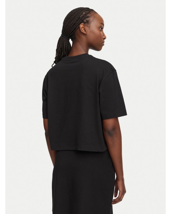 Karl Lagerfeld Regular Fit Boxy Patch T-shirt Black Μπλούζα
