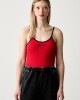 Karl Lagerfeld Jeans Ribbed Body High Risk Red Μπλούζα