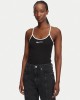 Karl Lagerfeld Jeans Ribbed Body Black Μπλούζα