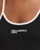 Karl Lagerfeld Jeans Ribbed Body Black Μπλούζα