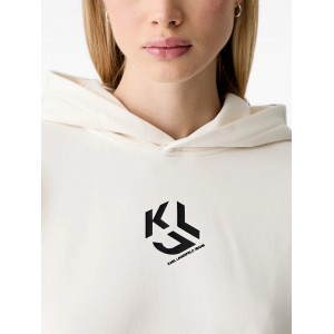 Karl Lagerfeld Jeans Monogram Hoodie Egret Φούτερ