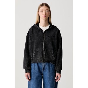 Karl Lagerfeld Jeans Washed Zip-through Φούτερ