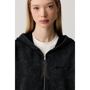 Karl Lagerfeld Jeans Washed Zip-through Φούτερ