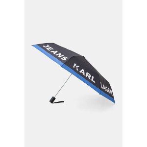 Karl Lagerfeld Jeans Essential Logo Black/Blue Ομπρέλα