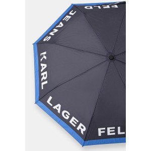 Karl Lagerfeld Jeans Essential Logo Black/Blue Ομπρέλα