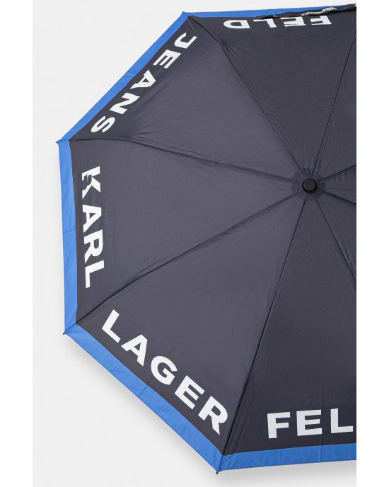Karl Lagerfeld Jeans Essential Logo Black/Blue Ομπρέλα
