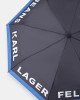 Karl Lagerfeld Jeans Essential Logo Black/Blue Ομπρέλα