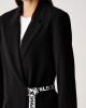 Karl Lagerfeld Jeans Logo Belted Black Σακάκι