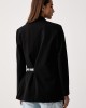 Karl Lagerfeld Jeans Logo Belted Black Σακάκι