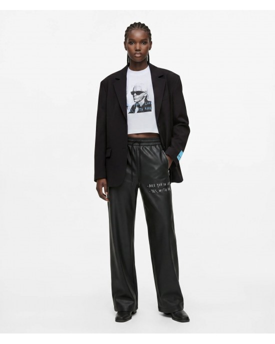 Karl Lagerfeld Jeans Pietro Terzini Oversized Boxy Black Σακάκι