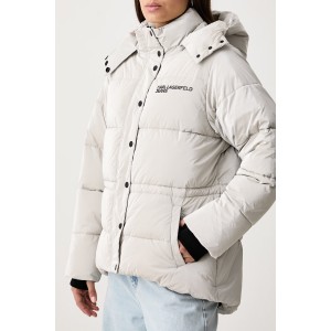 Karl Lagerfeld Jeans Shiny Puffer Glacier Grey Μπουφάν