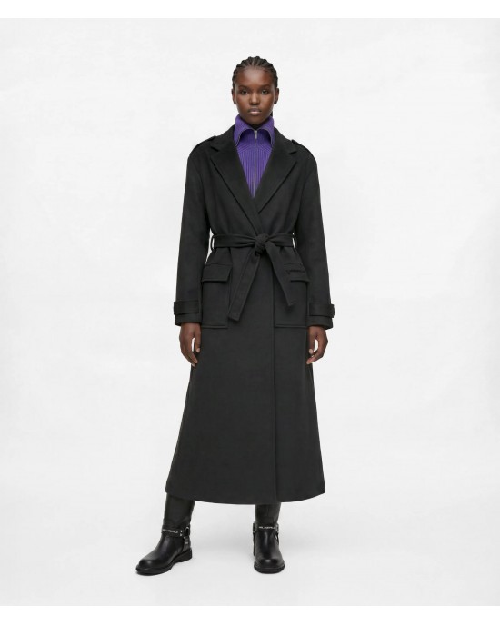 Karl Lagerfeld Jeans Wool-Blend Wrap Tornado Παλτό