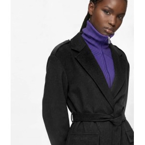 Karl Lagerfeld Jeans Wool-Blend Wrap Tornado Παλτό