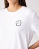 Karl Lagerfeld Jeans Square Logo T-shirt White Μπλούζα