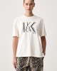 Karl Lagerfeld Jeans Regular Fit K Logo T-shirt Egret Μπλούζα