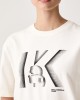 Karl Lagerfeld Jeans Regular Fit K Logo T-shirt Egret Μπλούζα