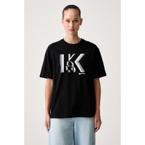 Karl Lagerfeld Jeans Regular Fit K Logo T-shirt Black Μπλούζα