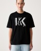 Karl Lagerfeld Jeans Regular Fit K Logo T-shirt Black Μπλούζα