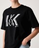 Karl Lagerfeld Jeans Regular Fit K Logo T-shirt Black Μπλούζα