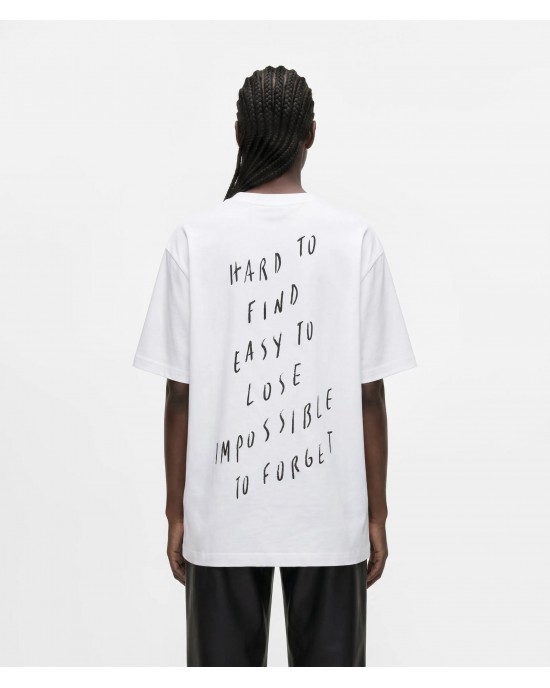Karl Lagerfeld Jeans Pietro Terzini Relaxed T-shirt White Μπλούζα