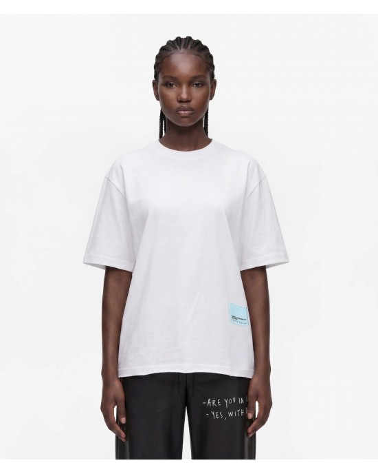 Karl Lagerfeld Jeans Pietro Terzini Relaxed T-shirt White Μπλούζα