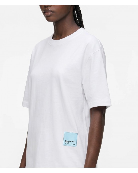 Karl Lagerfeld Jeans Pietro Terzini Relaxed T-shirt White Μπλούζα