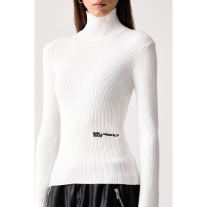 Karl Lagerfeld Jeans Lightweight Rollneck Pristine Πουλόβερ