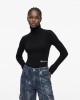 Karl Lagerfeld Jeans Lightweight Rollneck Black Πουλόβερ