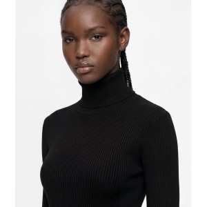 Karl Lagerfeld Jeans Lightweight Rollneck Black Πουλόβερ
