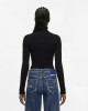 Karl Lagerfeld Jeans Lightweight Rollneck Black Πουλόβερ