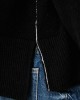 Karl Lagerfeld Jeans Contrast Stitch Black Πουλόβερ
