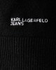 Karl Lagerfeld Jeans Contrast Stitch Black Πουλόβερ